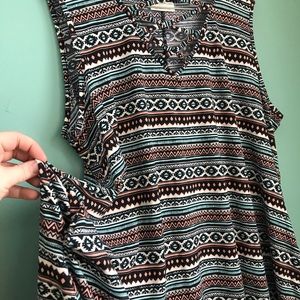Aztec pocket dress